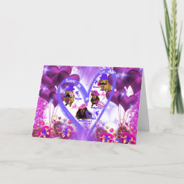 Liefde zit in het Wenskaart Kaart