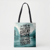 Liefde zit in het werk tote bag (Voorkant)