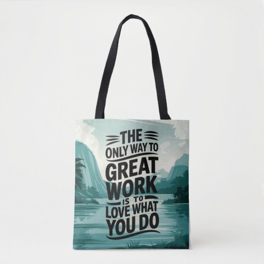 Liefde zit in het werk tote bag (Voorkant)