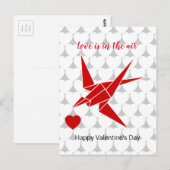 Liefde zit in hun lucht briefkaart (Voorkant / Achterkant)