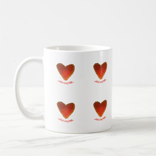 Liefde zit in mijn hart koffiemok (Links)