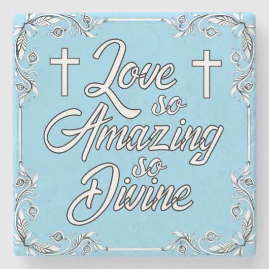 Liefde zo geweldig stenen onderzetter (Voorkant)