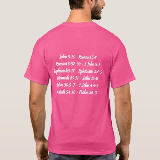 Liefde zo geweldig t-shirt (Achterkant)