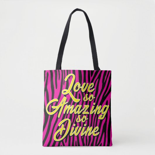 Liefde zo geweldig tote bag (Voorkant)