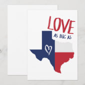 Liefde Zo Groot Als Texas Feestdagenkaart (Voorkant / Achterkant)