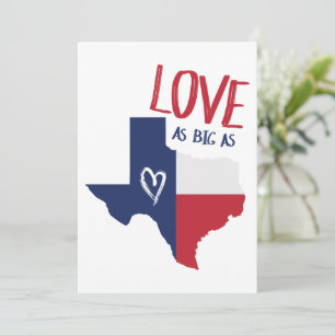 Liefde Zo Groot Als Texas Feestdagenkaart