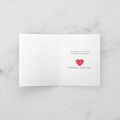 Liefde zo sterk Robijnen jubileum ouders kaart (Binnen)