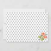 Liefde zo zoet als een perzik bruids douche uitnod kaart (Achterkant)