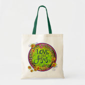 Liefde zoals Jesus Inspirivity Grote Canvas tas (Voorkant)