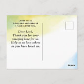 Liefde zoals Jezus Christelijk citaat Bijbelvers Briefkaart (Achterkant)