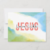 Liefde zoals Jezus Christelijk citaat Bijbelvers K (Voorkant)