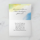 Liefde zoals Jezus Christelijk citaat Bijbelvers Kaart (Binnen)