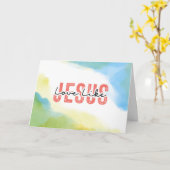 Liefde zoals Jezus Christelijk citaat Bijbelvers Kaart (Gele Bloem)