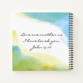 Liefde zoals Jezus Christelijk citaat Bijbelvers Notitieboek (Achterkant)