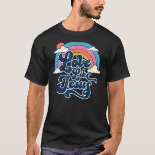 Liefde zoals Jezus Christelijke God zegt op rug 3 T-shirt
