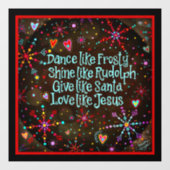 Liefde zoals Jezus! “Inspirivity” Raamsticker (Vel)