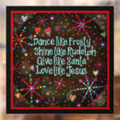 Liefde zoals Jezus! “Inspirivity” Raamsticker (Vel 2)