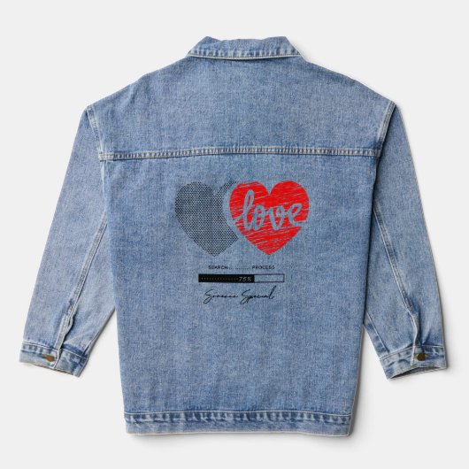 Liefde zoekproces  denim jacket (Achterkant)