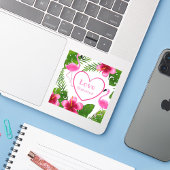 Liefde Zomer Flamingo Tropische Sticker
