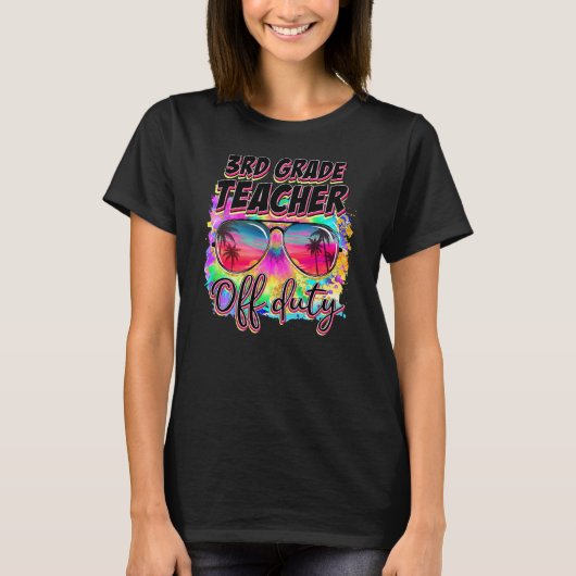 Liefde Zomer Laatste dag van school 3e klas leraar T-shirt (Voorkant)