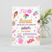 liefde zomer schattig kinder meisje twee lief 2e v kaart (Staand voorkant)