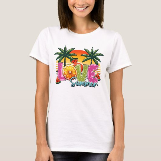 Liefde zomer t-shirt (Voorkant)