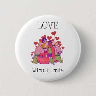 Liefde zonder Grenzen LGBTQ Buttonnen Ronde Button 5,7 Cm