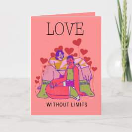 Liefde Zonder Grenzen LGBTQ Valentijnsdag Kaart