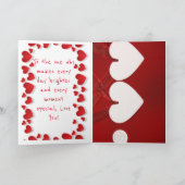 Liefde zonder grenzen - Romantisch Gepersonaliseer Kaart (Binnen)