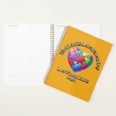 Liefde zonder grenzen. Wereld Autisme Bewustzijn D Planner (Display)