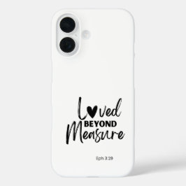 Liefde zonder maat Ef 3:19 iPhone 16 Hoesje