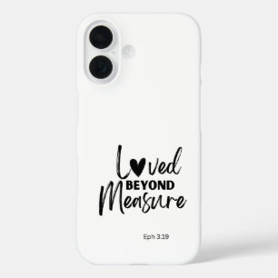 Liefde zonder maat Ef 3:19 iPhone 16 Hoesje