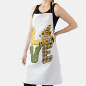 Liefde Zonnebloem Gnome Schort (Insitu)