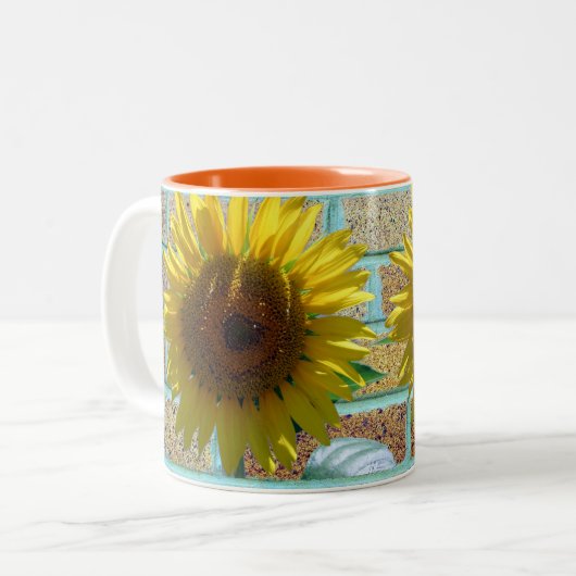 Liefde Zonnebloem Mok (Voorkant links)