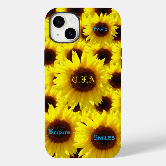 Liefde zonnebloemen Case-Mate iPhone case (Achterkant)