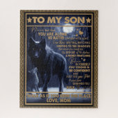 Liefde zoon| Brief aan mijn zoon Voel je nooit all Legpuzzel (Verticaal)