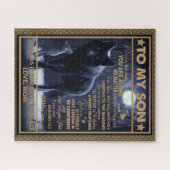 Liefde zoon| Brief aan mijn zoon Voel je nooit all Legpuzzel (Horizontaal)