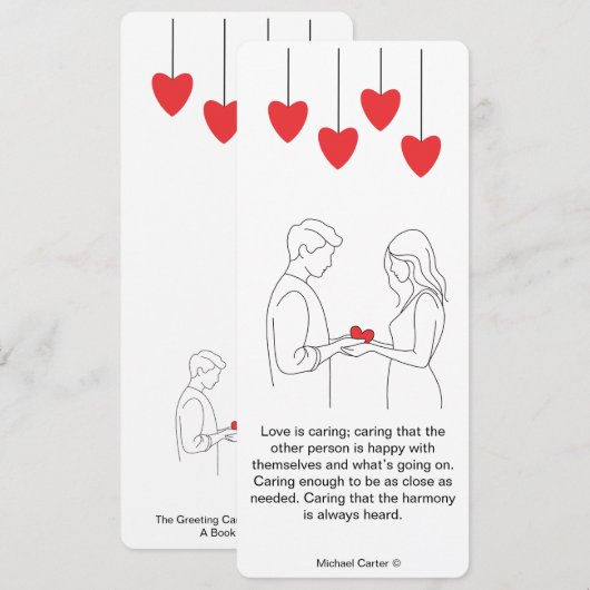 Liefde zorgt voor kaart (Voorkant / Achterkant)