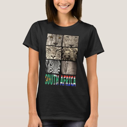 Liefde Zuid-Afrika Liefde Wilde leven voor Zuid-Af T-shirt (Voorkant)