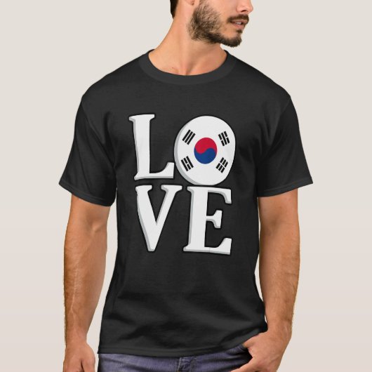 Liefde Zuid-Korea T-shirt (Voorkant)