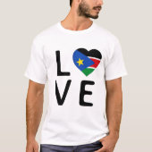 Liefde - Zuid-Soedan vlag T-shirt (Voorkant)