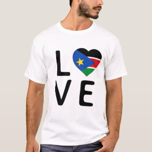 Liefde - Zuid-Soedan vlag T-shirt