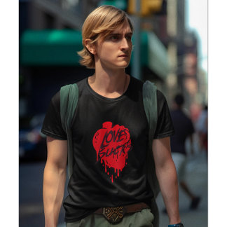 Liefde zuigt, Anti Valentijnsdag Modern Design T-shirt