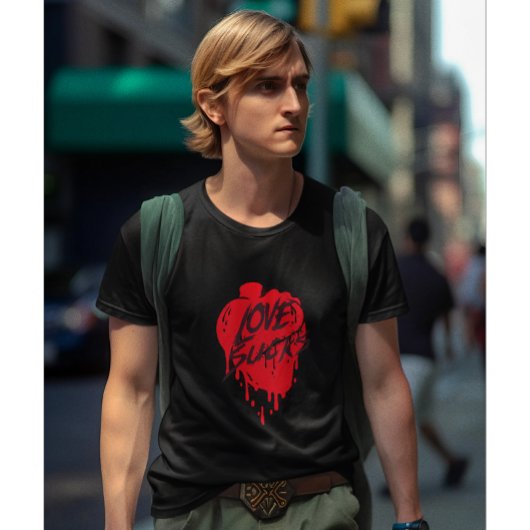 Liefde zuigt, Anti Valentijnsdag Modern Design T-shirt