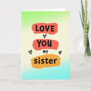 Liefde Zuster Kwastkaart Kaart