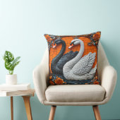 Liefde Zwanen in Artistieke Mozaïek Huwelijksvieri Kussen (Stoel)