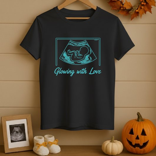 Liefde Zwangerschap Halloween Stralende Zwangersch T-shirt