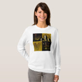 Liefde zwart goud/fleur de lis t-shirt (Voorkant volledig)