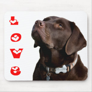 Liefde Zwarte & Bruine Labrador Retriever Muisma Muismat