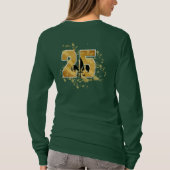 Liefde zwarte goud, Fleur de Lis, aanpasbare tekst T-shirt (Achterkant)